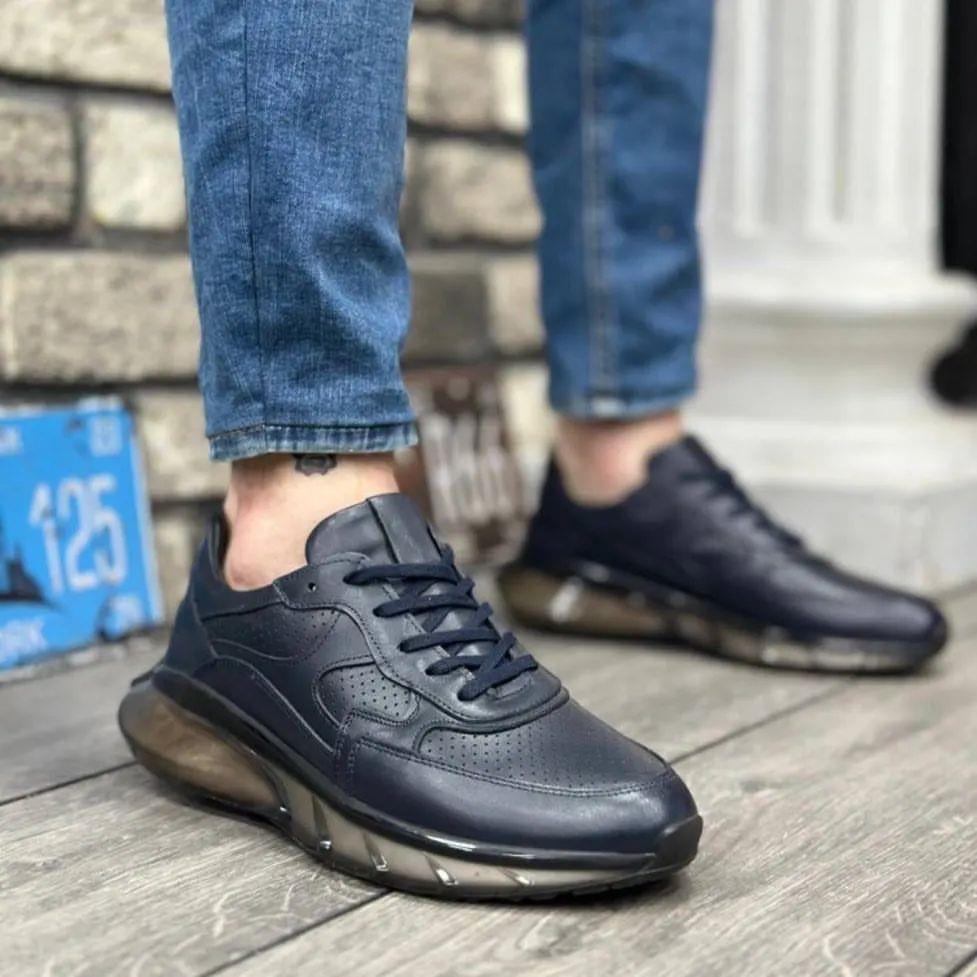 Içi Dışı Hakiki Deri Rahat Taban Sneakers Casual Erkek Ayakkabı SP-1346