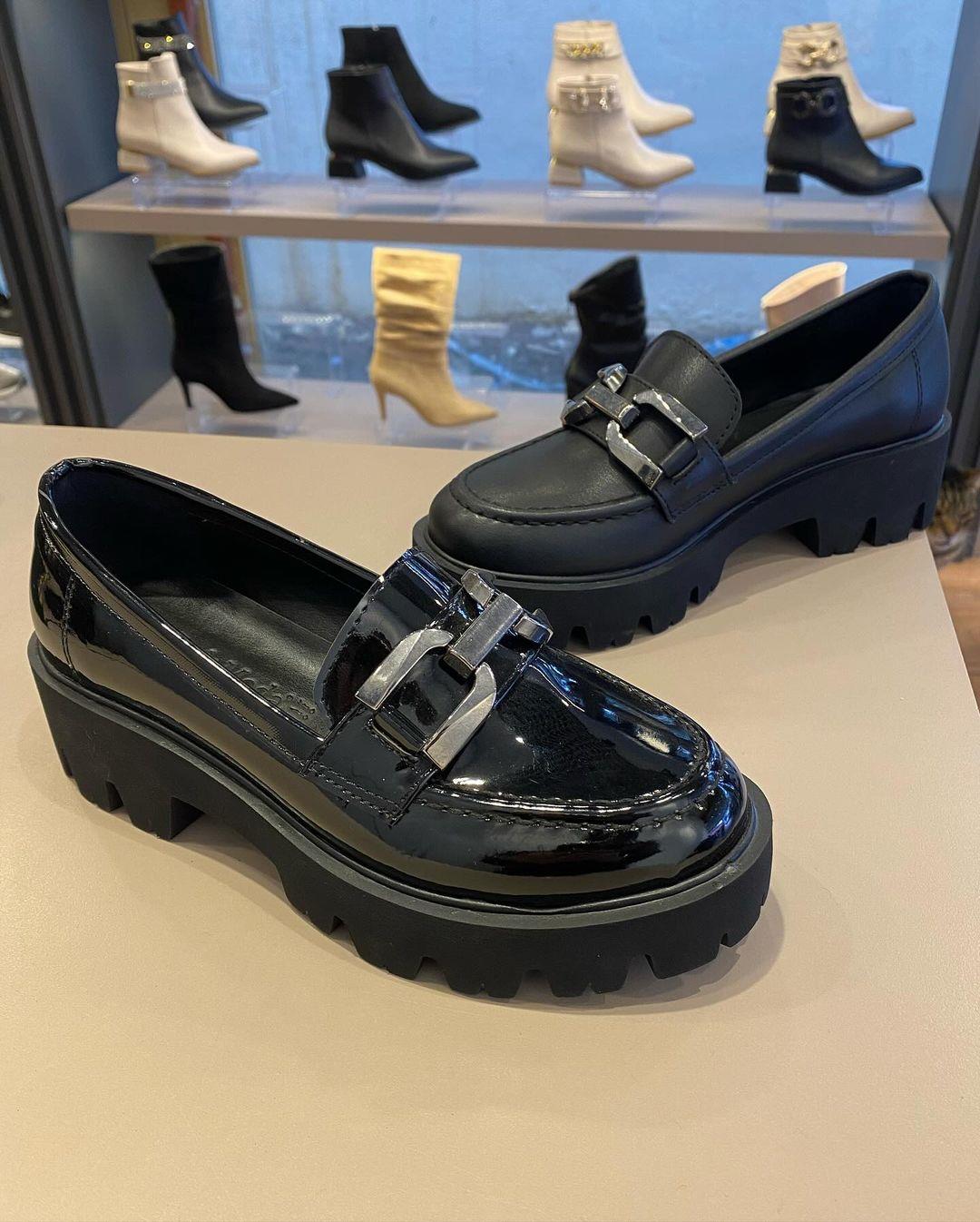 Kadın Zincirli Kalın Tabanlı Loafer L-0729