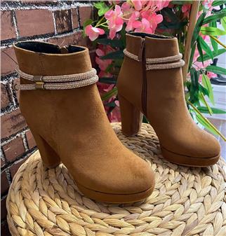 Platform Topuklu Süet Bot