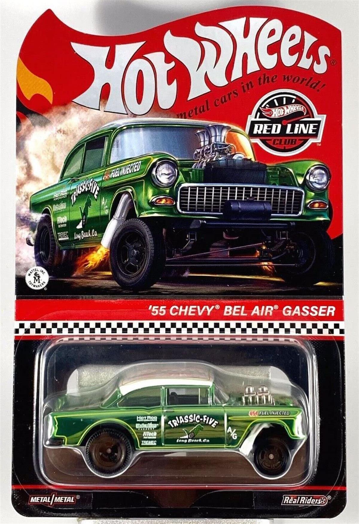 2021 HOT WHEELS Red Line Club RLC ‘55 Chevy Bel Air Gasser Green 