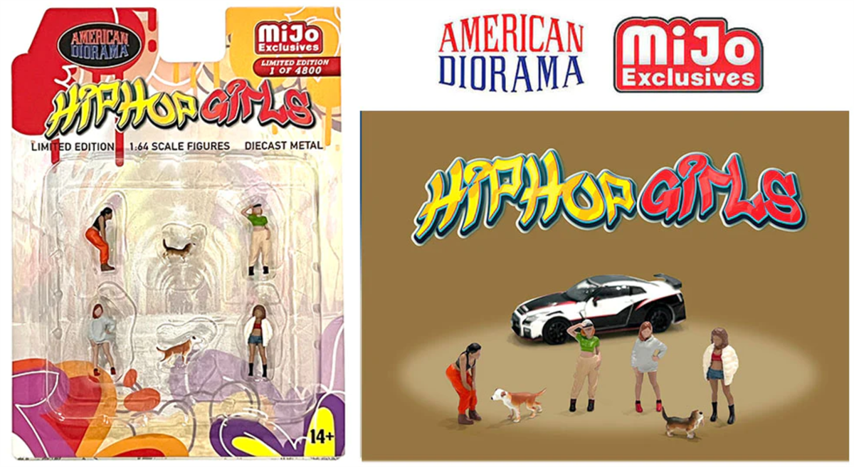 American Diorama HipHop Girls Figür