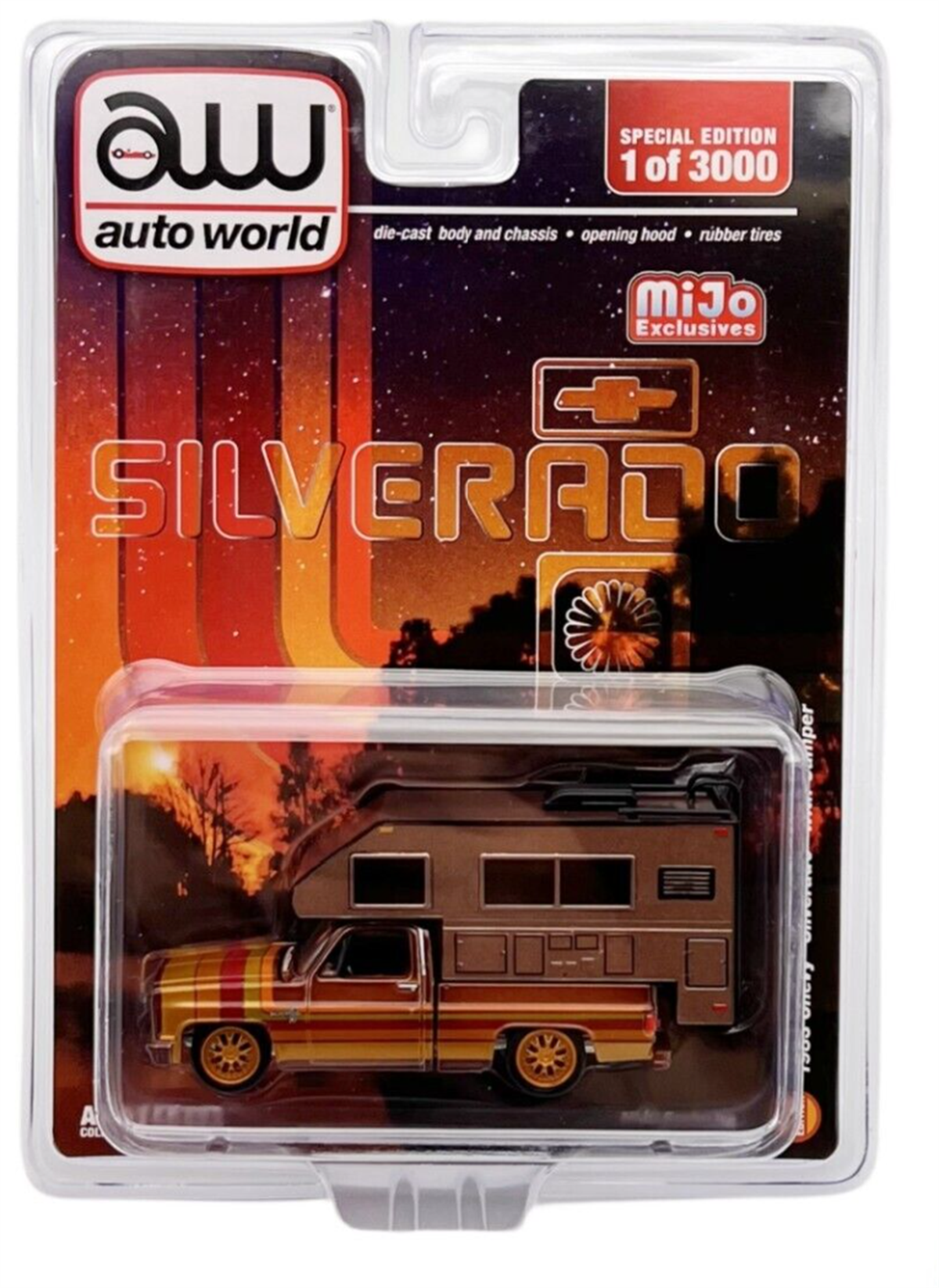 Auto World 1983 Chevrolet Silverado with Camper Night