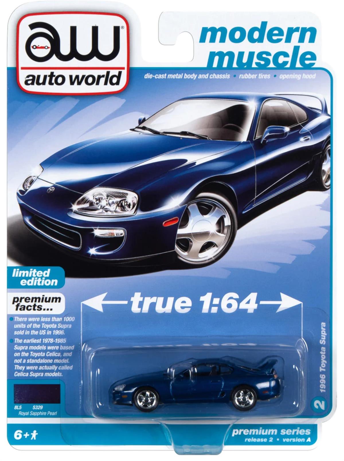 Auto World 1996 Toyota Supra Royal Sapphire Pearl