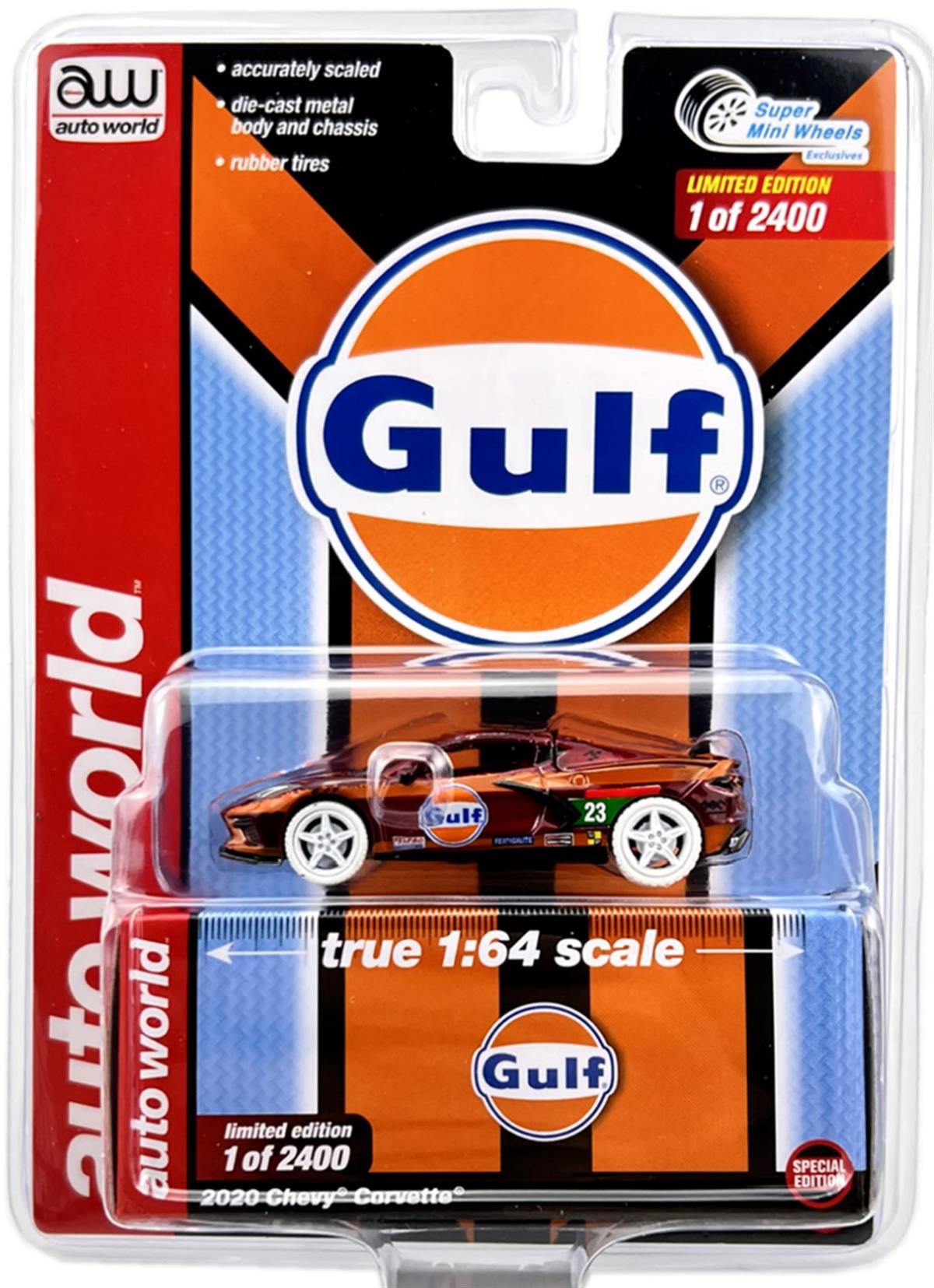 Auto World SMW 2020 Chevrolet Corvette Gulf Ultra Red