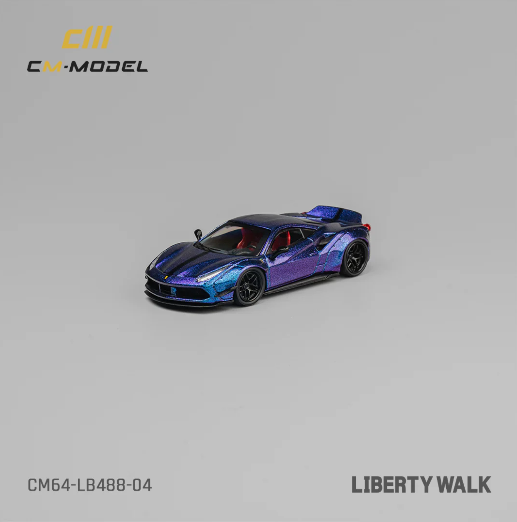 CM Model Ferrari 488 LB Works Purple