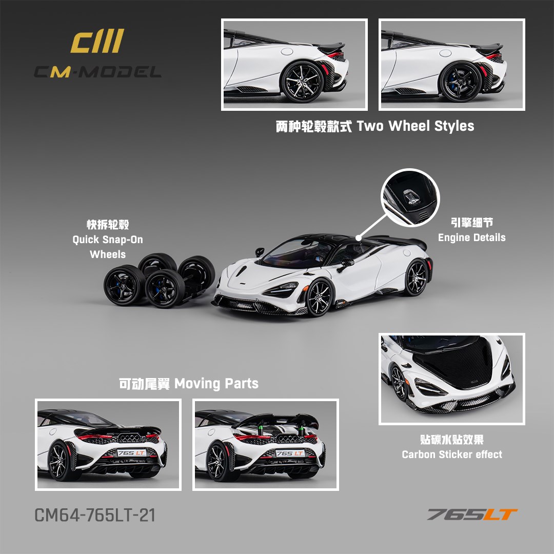 CM Model McLaren 765LT White