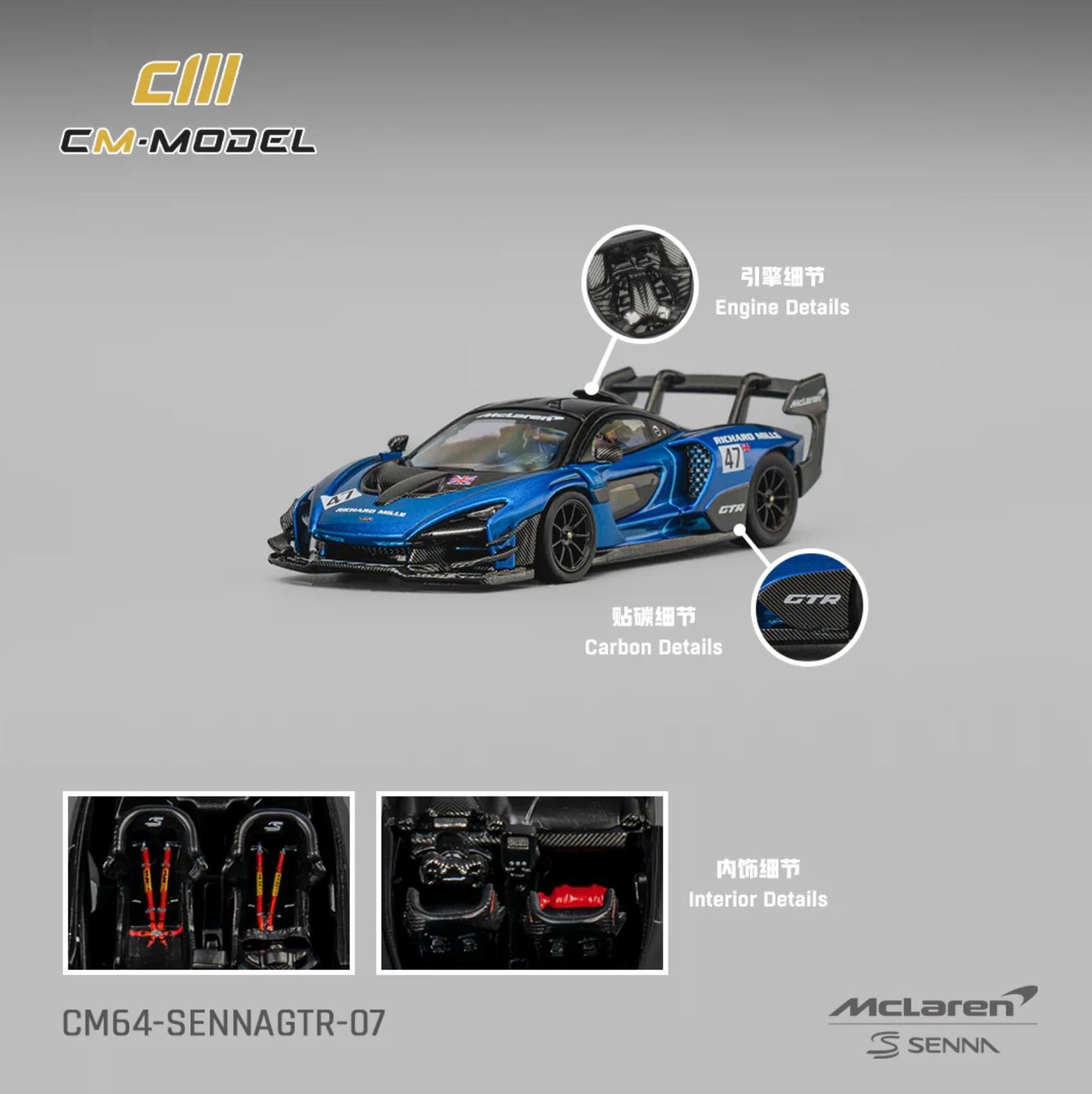 CM Model McLaren Senna GTR Blue