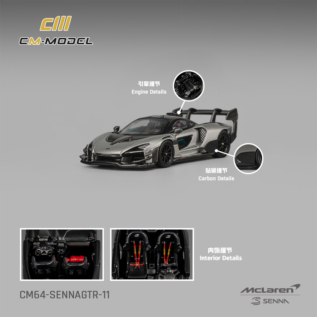 CM Model McLaren Senna GTR Silver