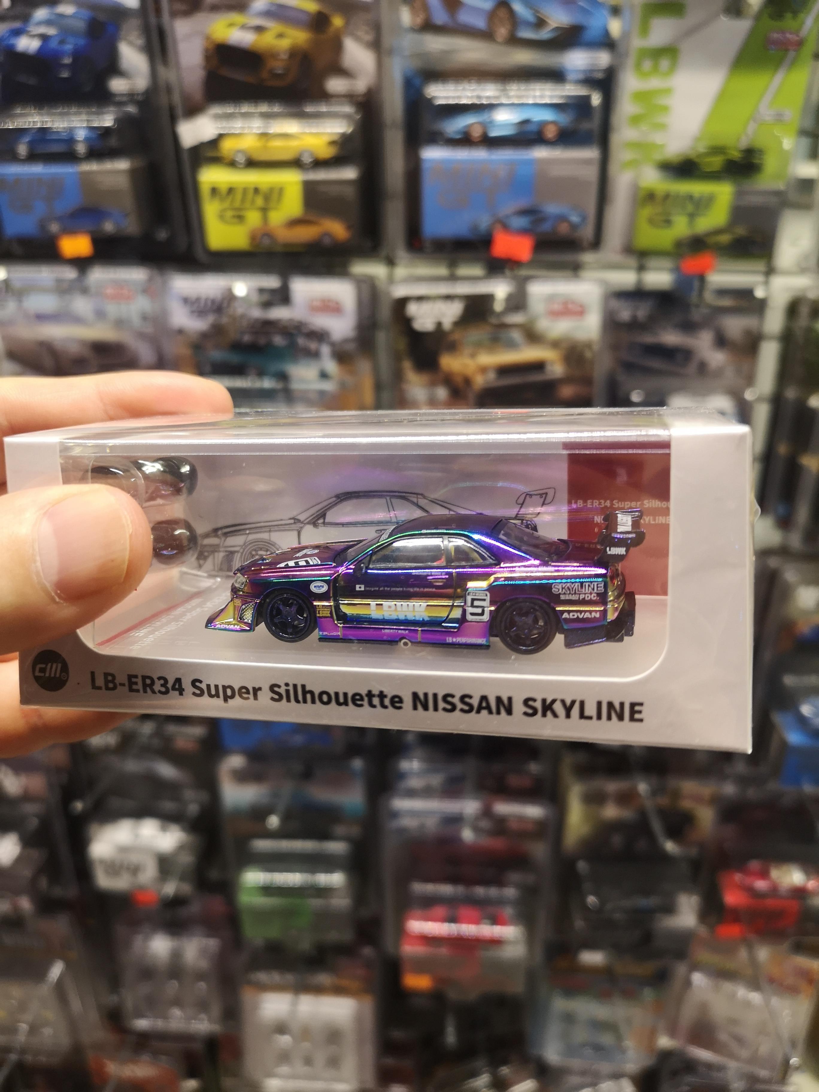 CM Model Nissan Skyline LB ER34 Super Silhouette with extra stand wheels CHASE