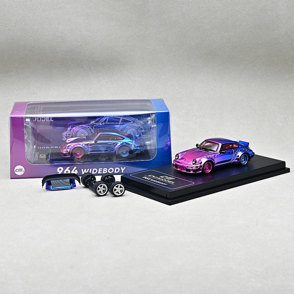 CM Model Porsche 964 Widebody Chrome Pink