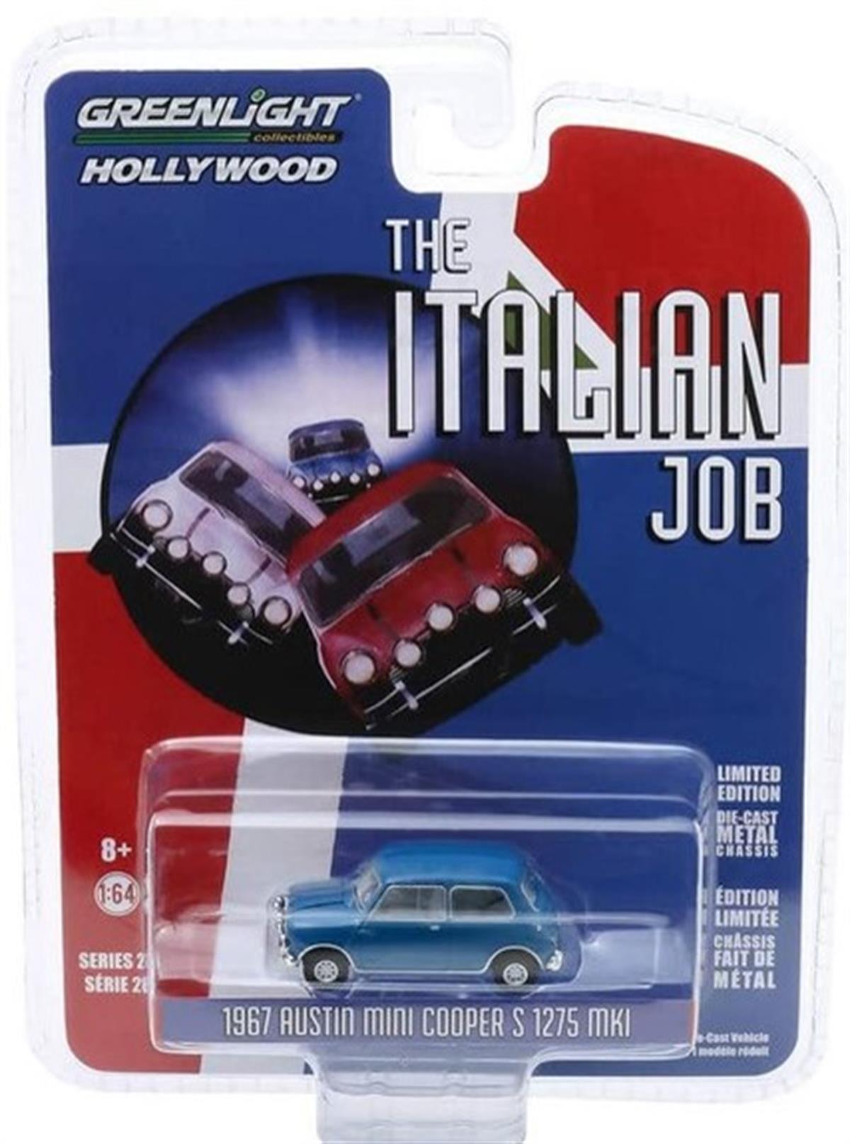 Greenlight 1967 Austin Mini Cooper S 1275 MK1 italian job blue