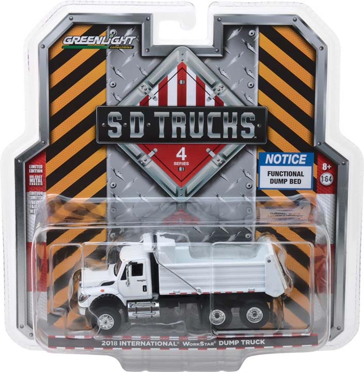 Greenlight 2018 international WorkStar Dump Truck Beyaz