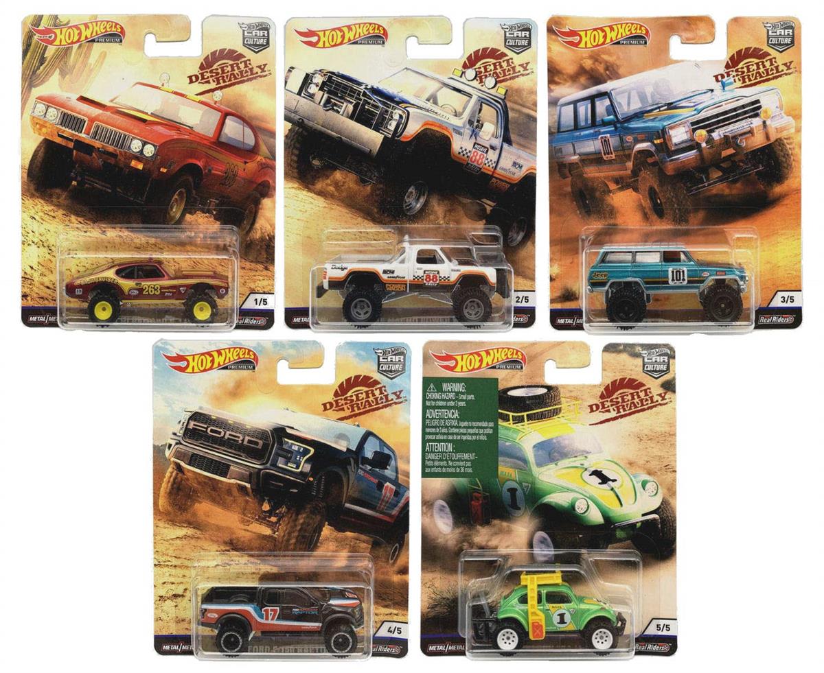 Hot Wheels 2019 Car Culture Desert Rally Series Set of 5 Cars
