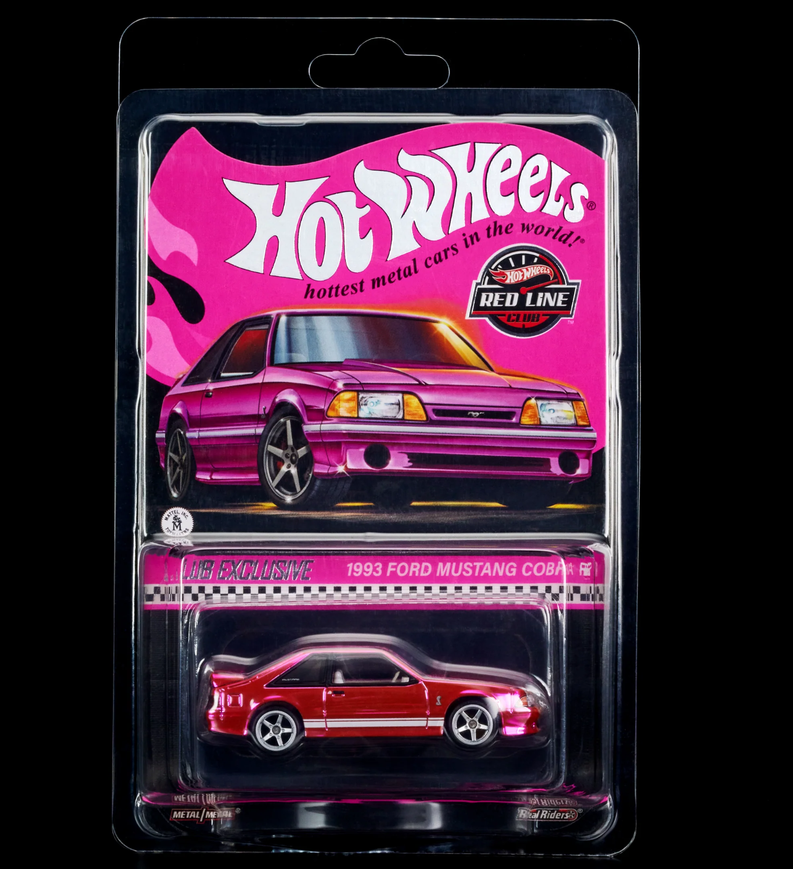 Hot Wheels Collectors RLC Exclusive 1993 Ford Mustang Cobra R Pink