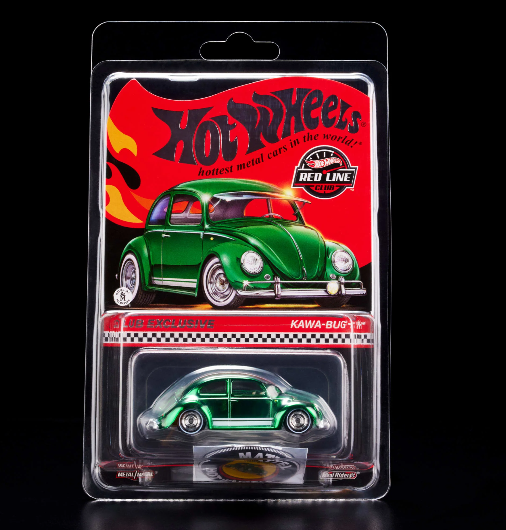 Hot Wheels Collectors RLC Exclusive Volkswagen Beetle Kawa-Bug-A green chrome