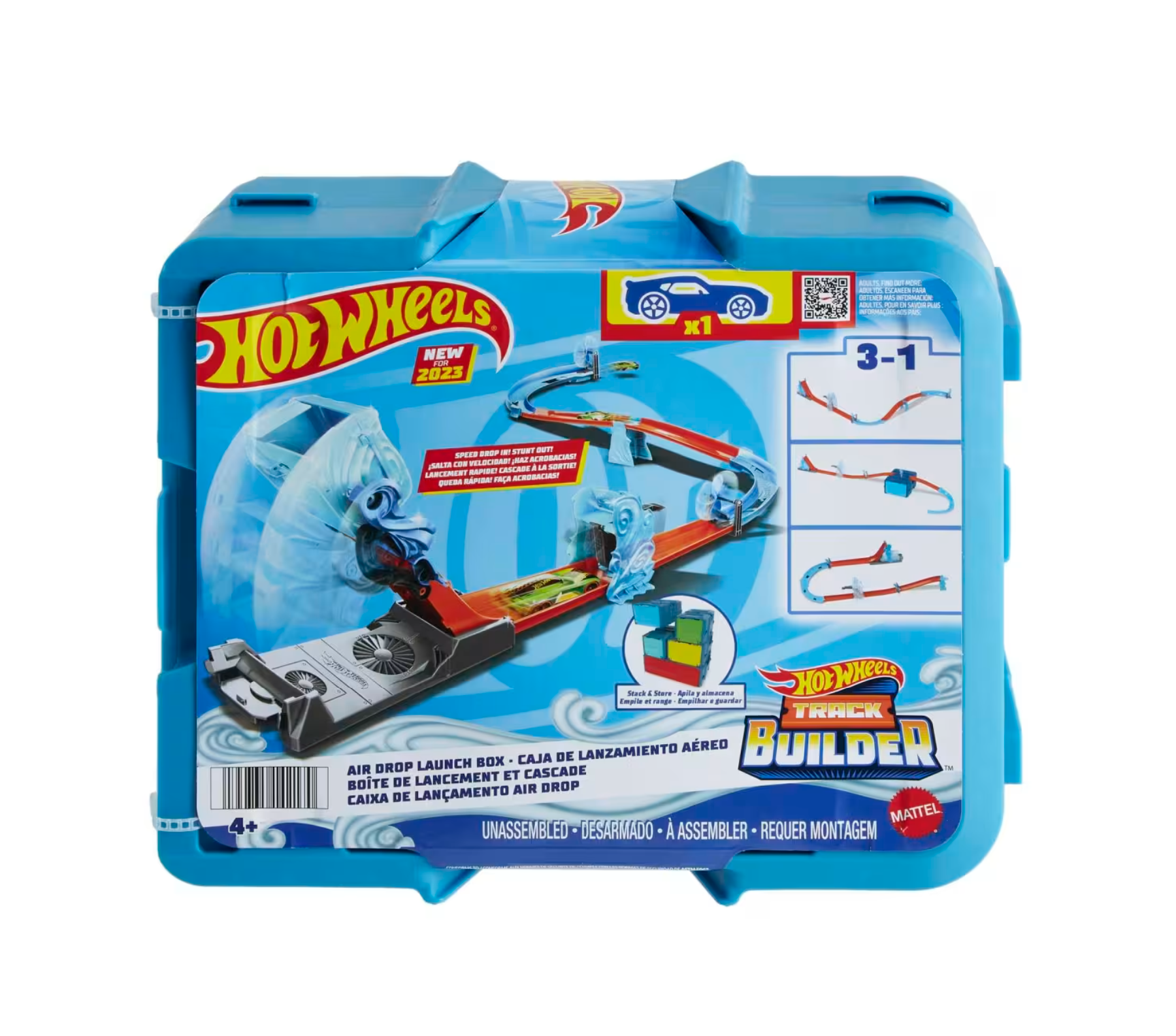 Hot Wheels Track Builder Air Drop Lunch Box Hnj67