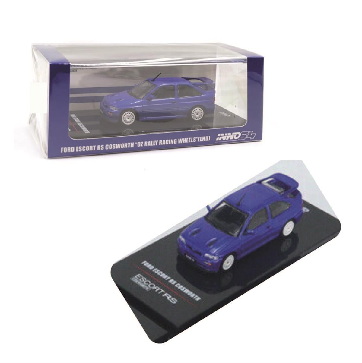 İNNO64 Ford Escort RS Cosworth Blue LHD with OZ Rally Racing Wheels