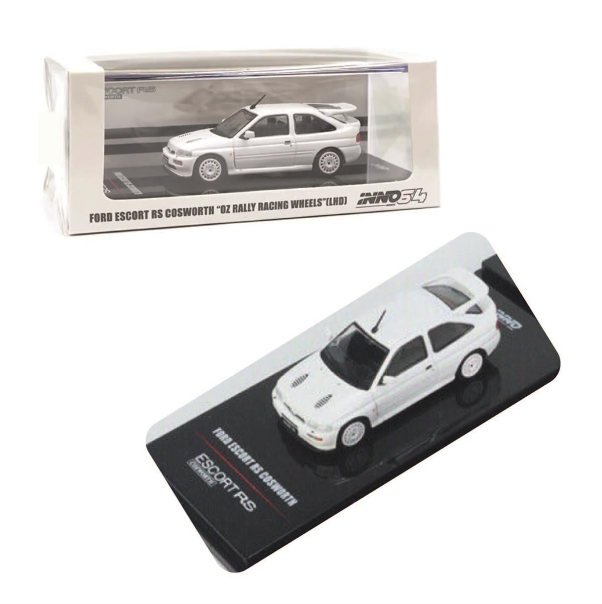 İNNO64 Ford Escort RS Cosworth White LHD with OZ Rally Racing Wheels