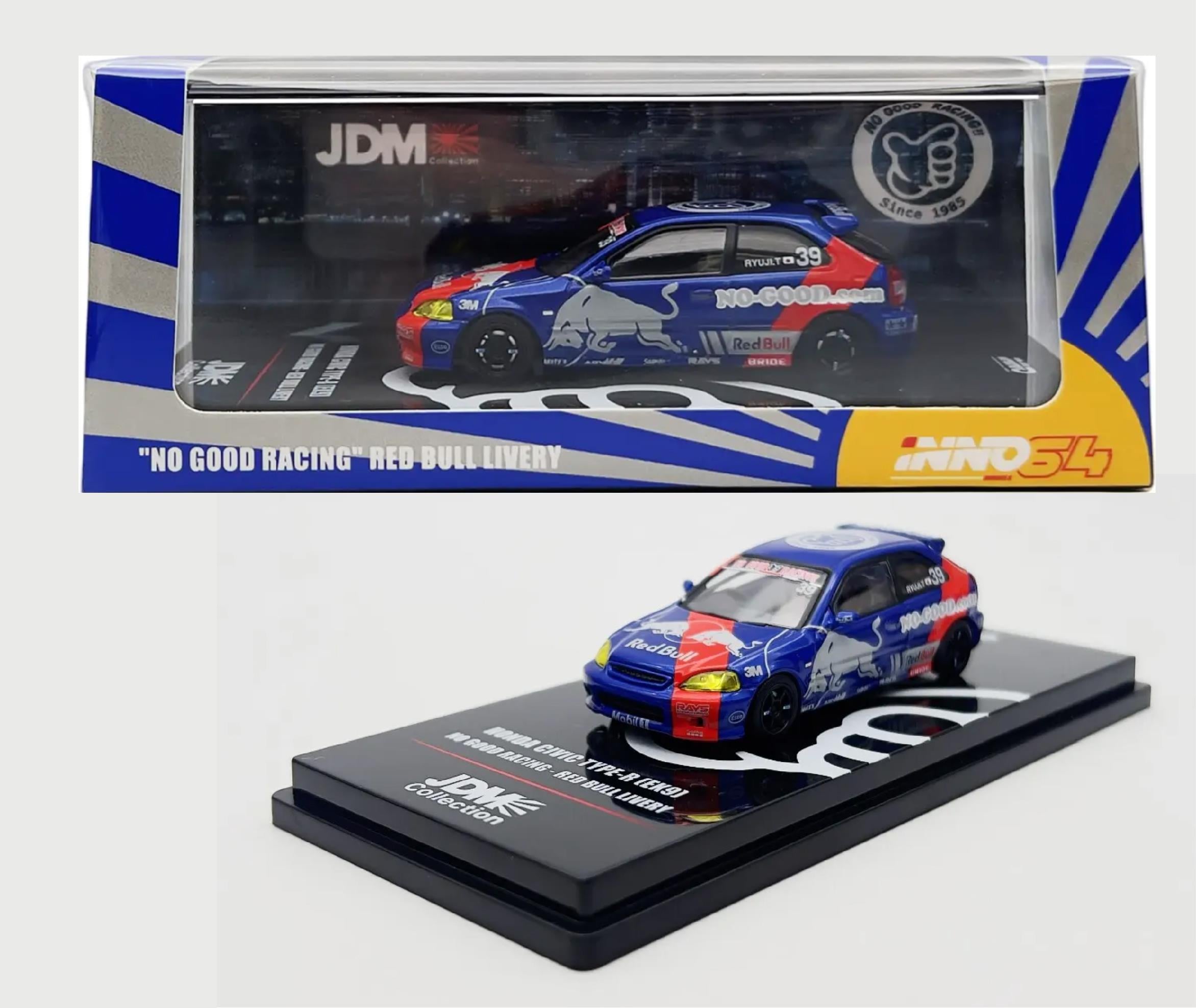 İNNO64 Honda Civic Type-R EK9 No Good Racing Red Bull Livery