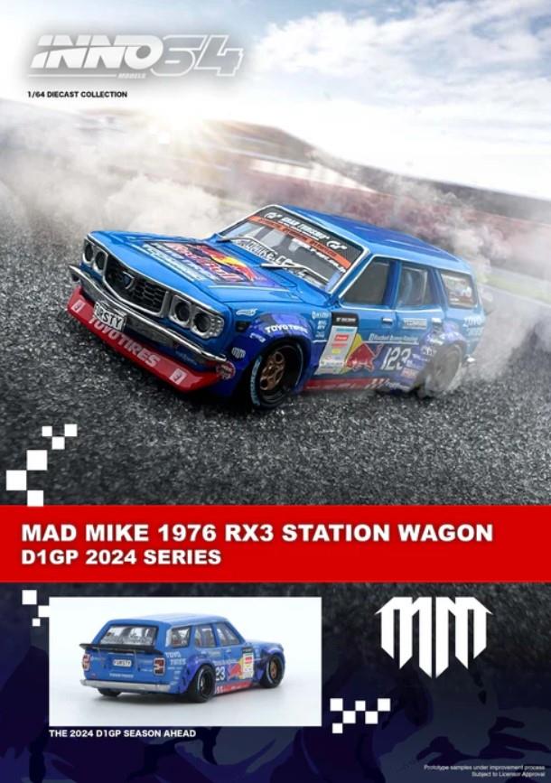 İNNO64 Mazda Mad Mike 1976 RX3 Station Wagon D1GP 2024 Series