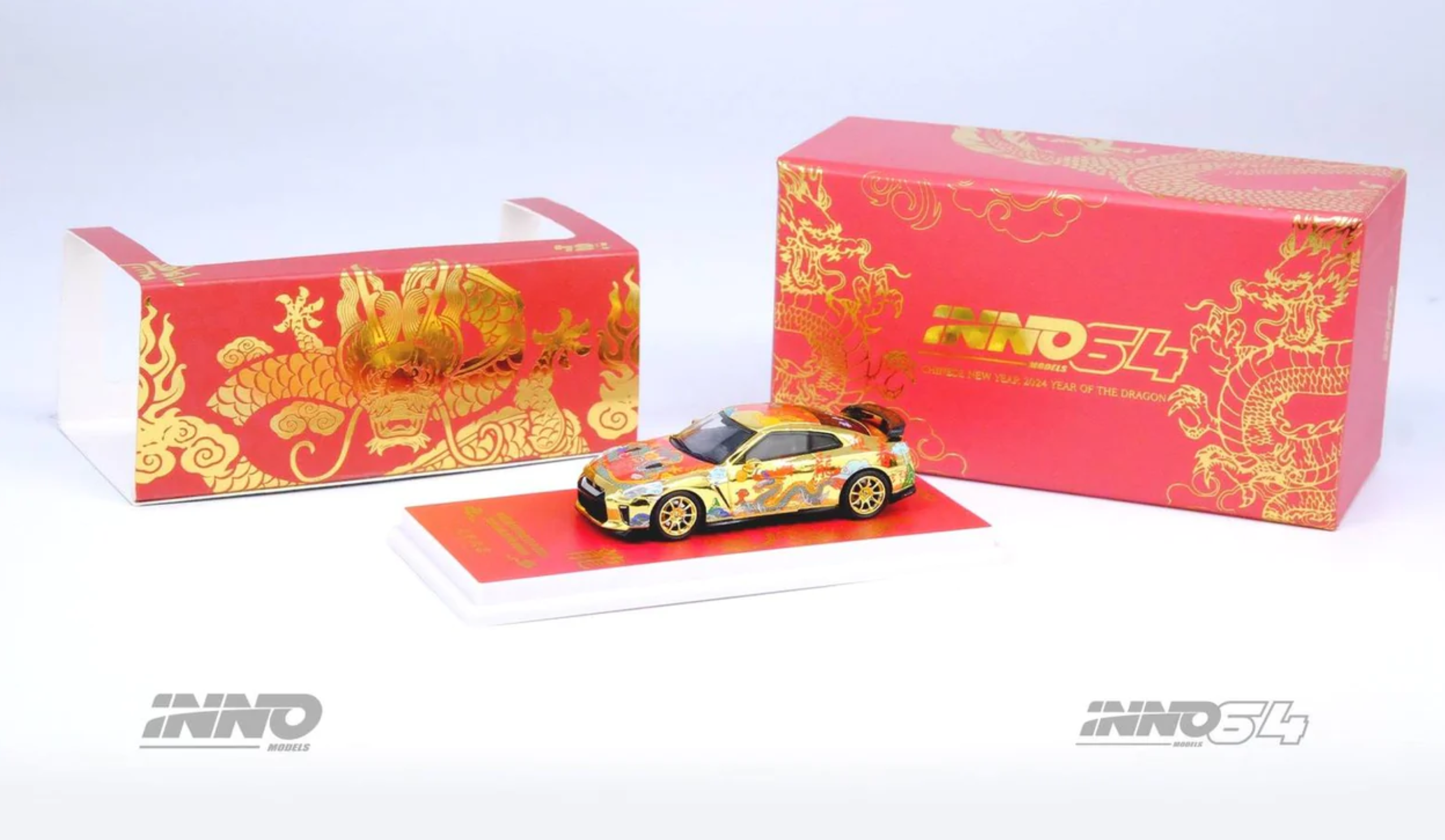 İNNO64 Nissan GT-R R35 Year of Dragon 2024 Chinese New Year Special Edition