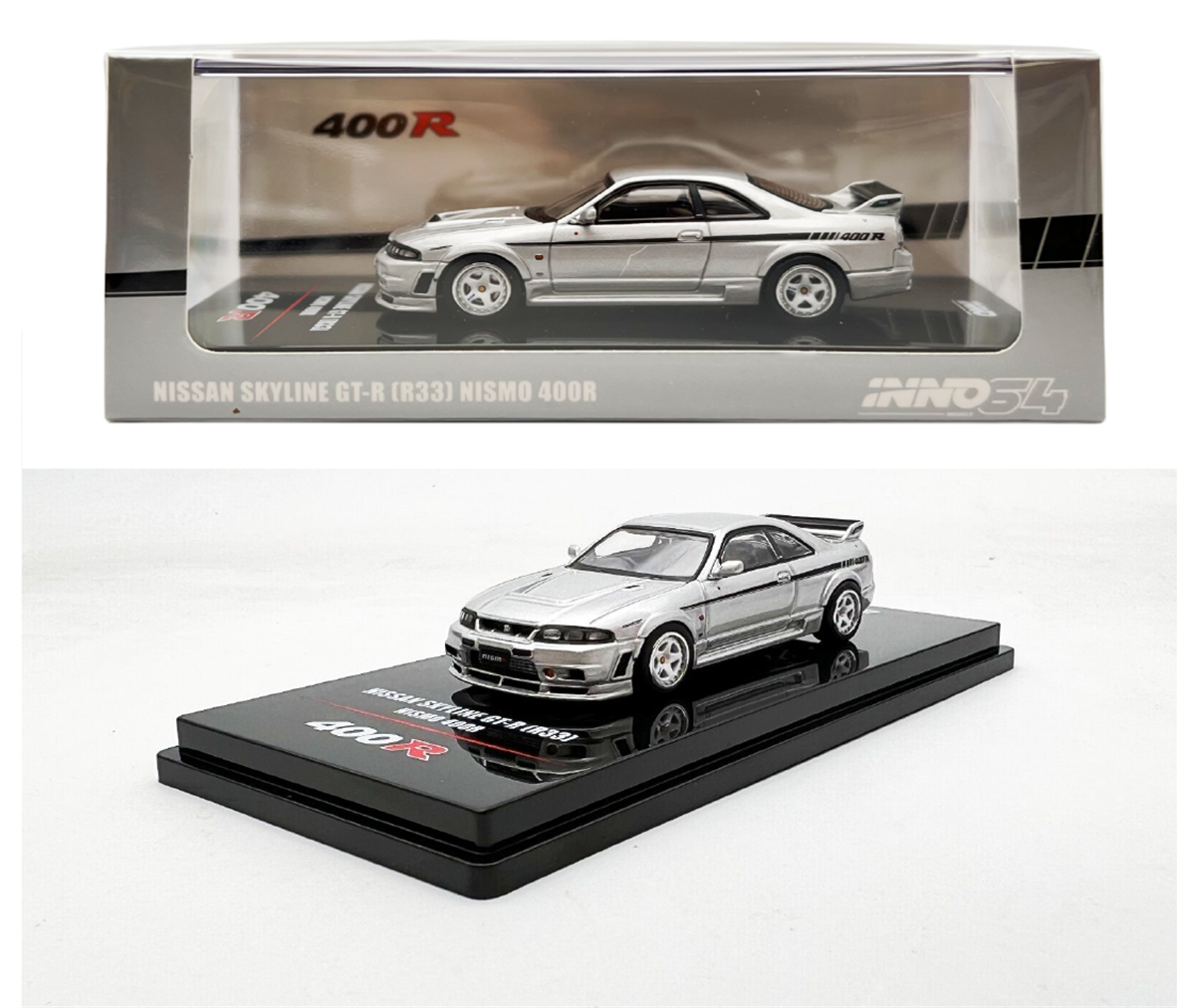 İNNO64 Nissan Skyline GT-R R33 Nismo 400R Sonic Silver