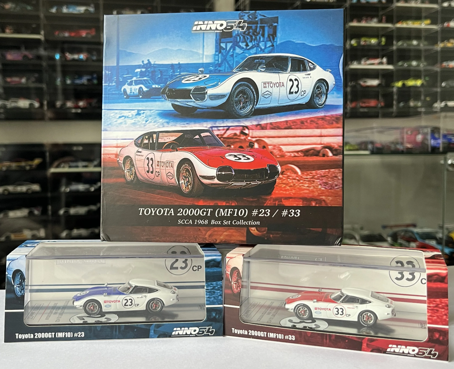 İNNO64 Toyota 2000GT MF10 #23 #33 SCCA 1968 Box Collection
