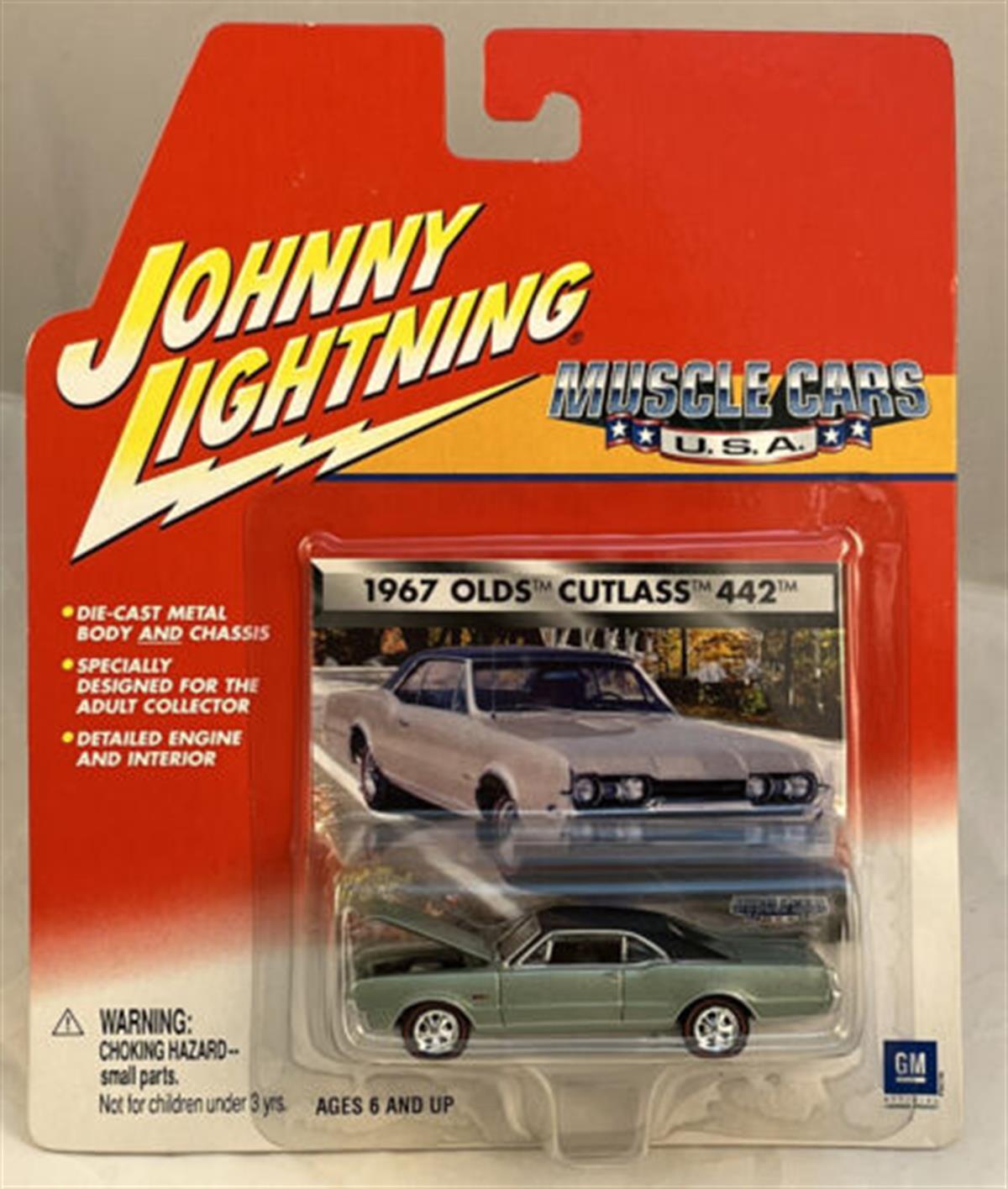 Johnny Lightning 1967 Oldsmobile Cutlass 442 Green