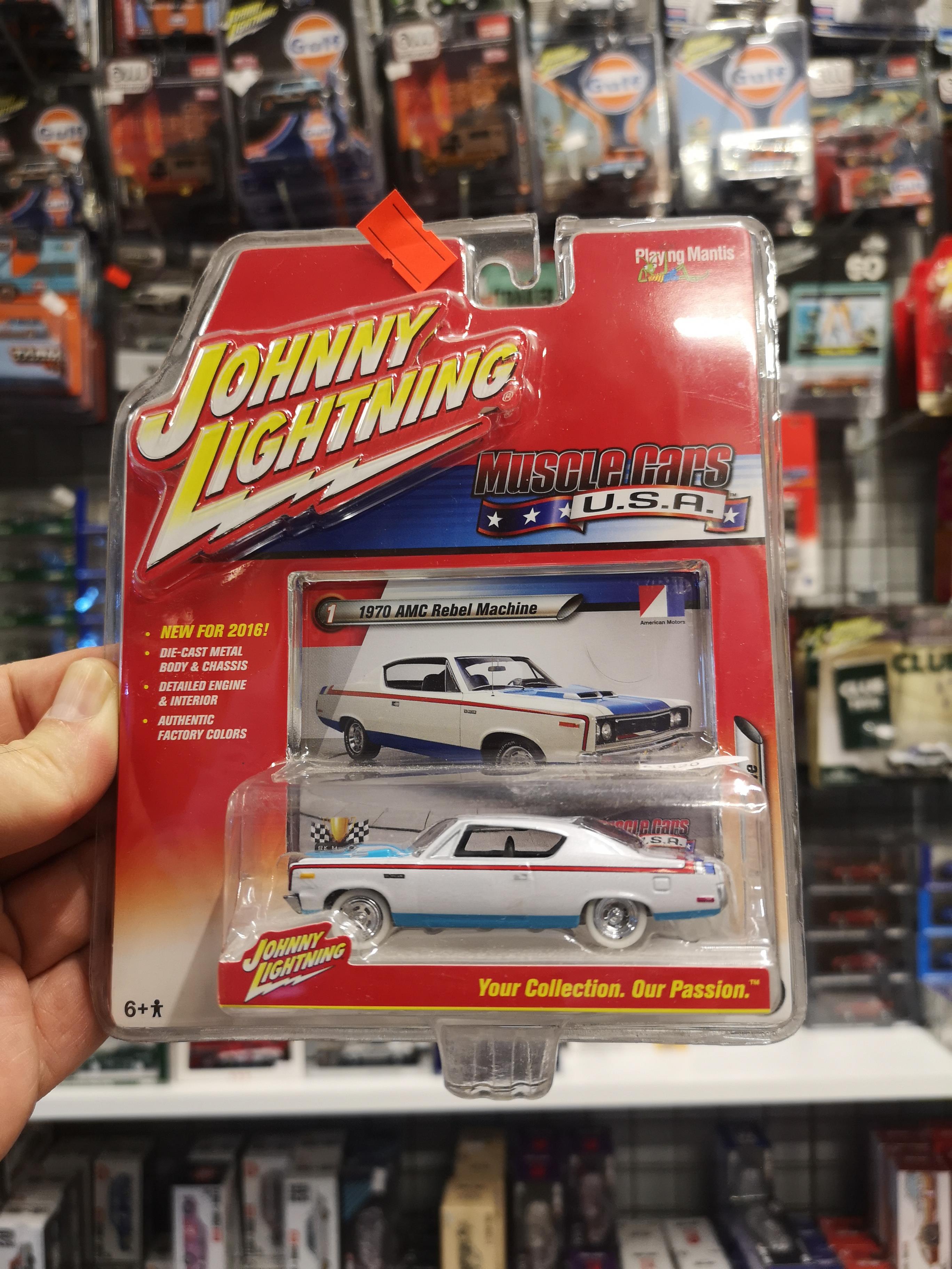 Johnny Lightning 1970 Amc Rebel Machine White Lightning