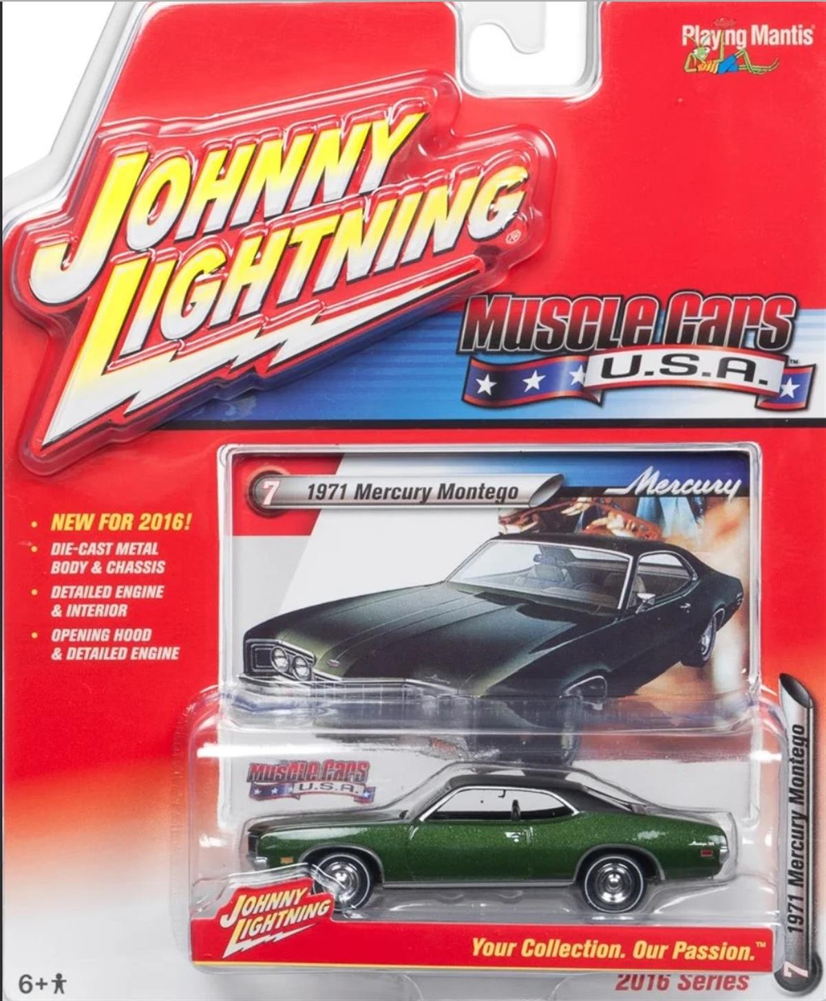 Johnny Lightning 1971 Mercury Montego Green 2016 series
