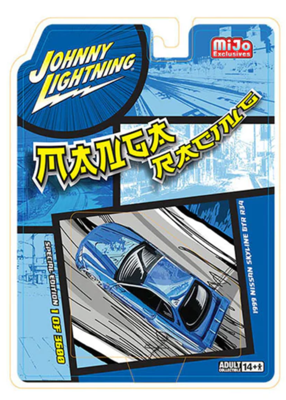 Johnny Lightning Mijo 1999 Nissan Skyline GT-R r34 Manga