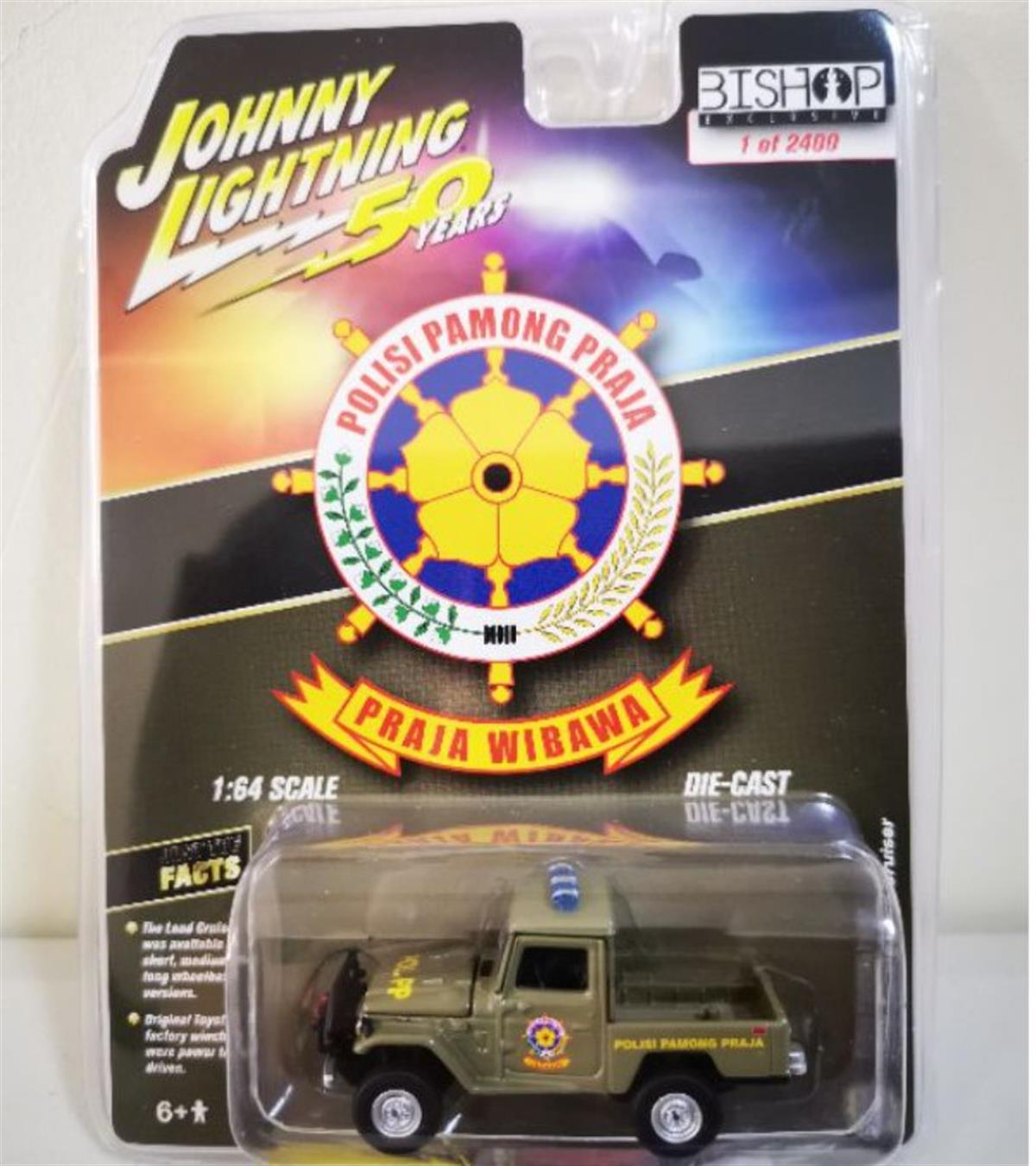 Johnny Lightning Polisi Pamong Praja 1980 Toyota Land Cruiser
