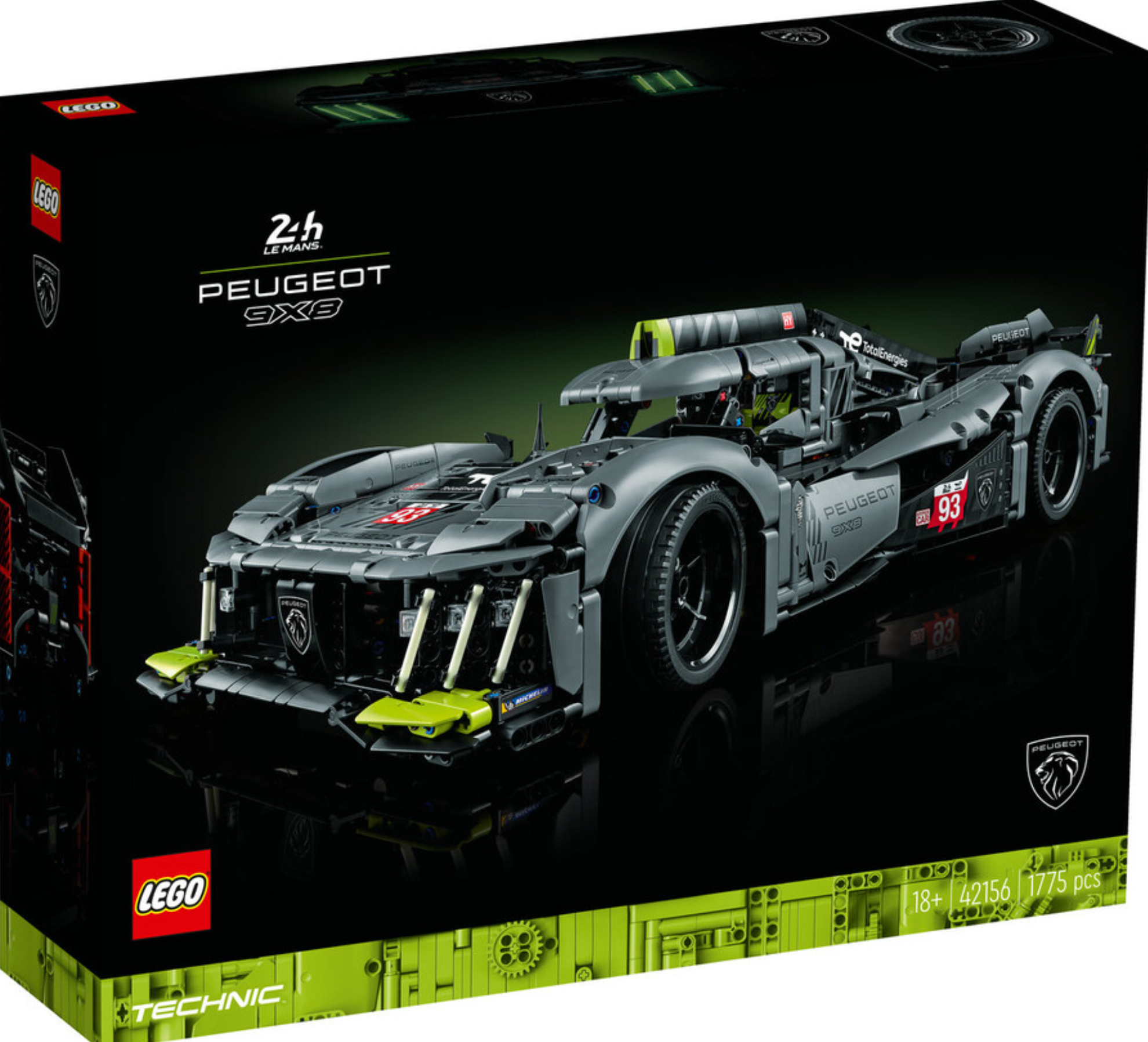 LEGO® Technic PEUGEOT 9X8 24H Le Mans Hybrid Hypercar 42156