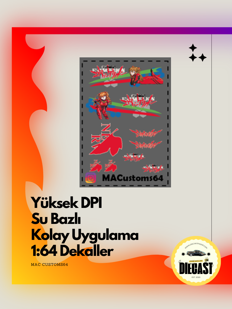 Mac Su Bazlı Dekal ANIME2