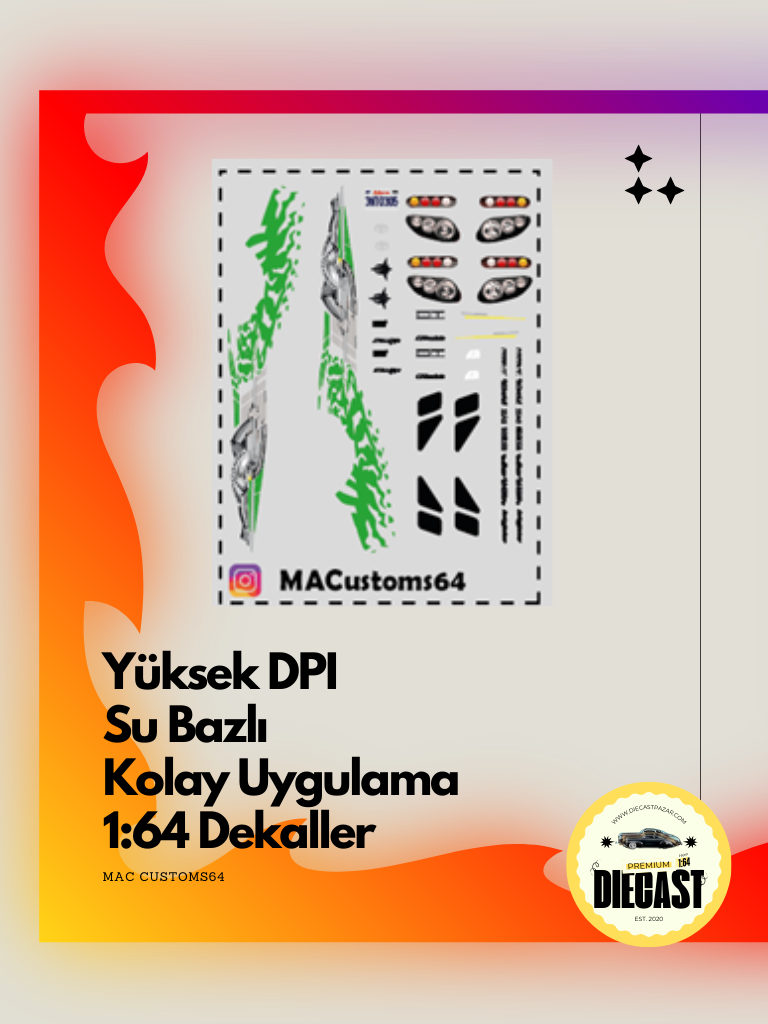 Mac Su Bazlı Dekal BRIAN SUPRA