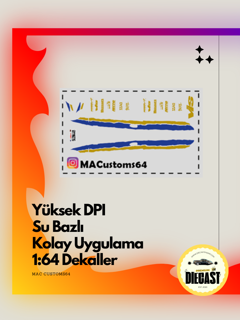 Mac Su Bazlı Dekal DANN CIVIC