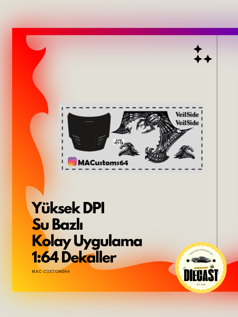 Mac Su Bazlı Dekal DK 350Z