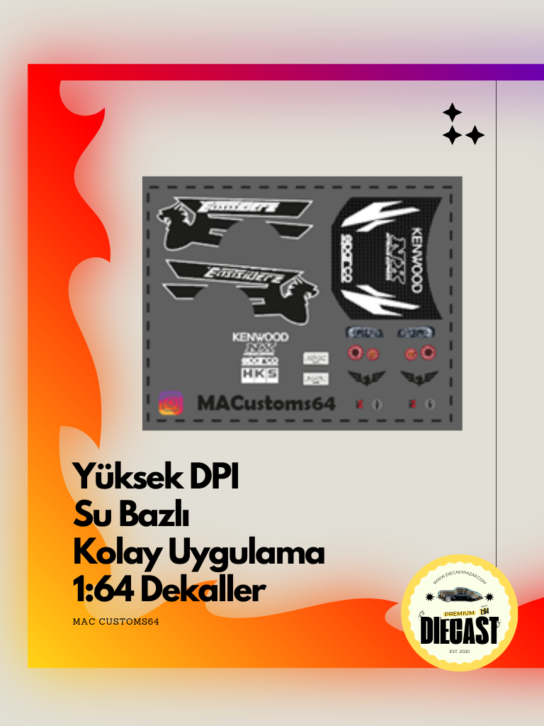 Mac Su Bazlı Dekal EDDIE R34