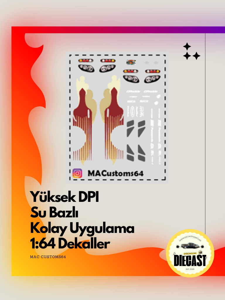 Mac Su Bazlı Dekal JACK SUPRA
