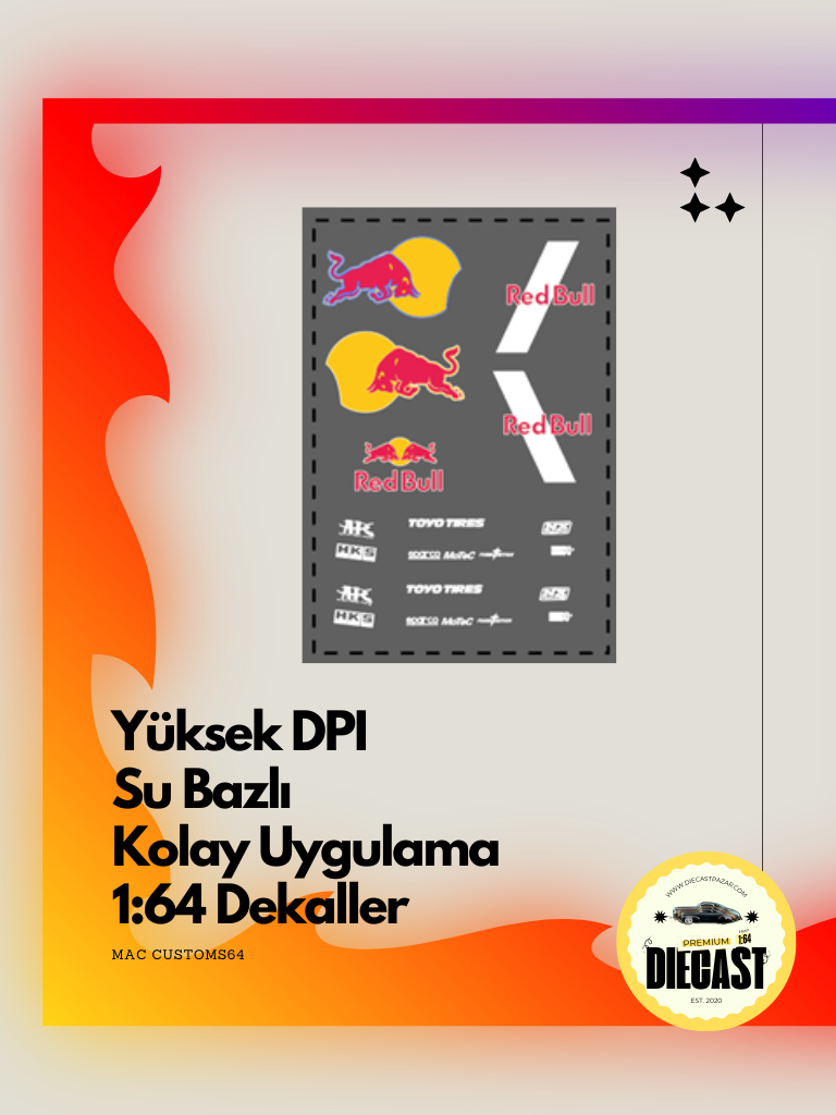 Mac Su Bazlı Dekal REDBULL