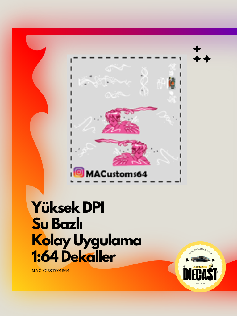 Mac Su Bazlı Dekal SUKI S2000