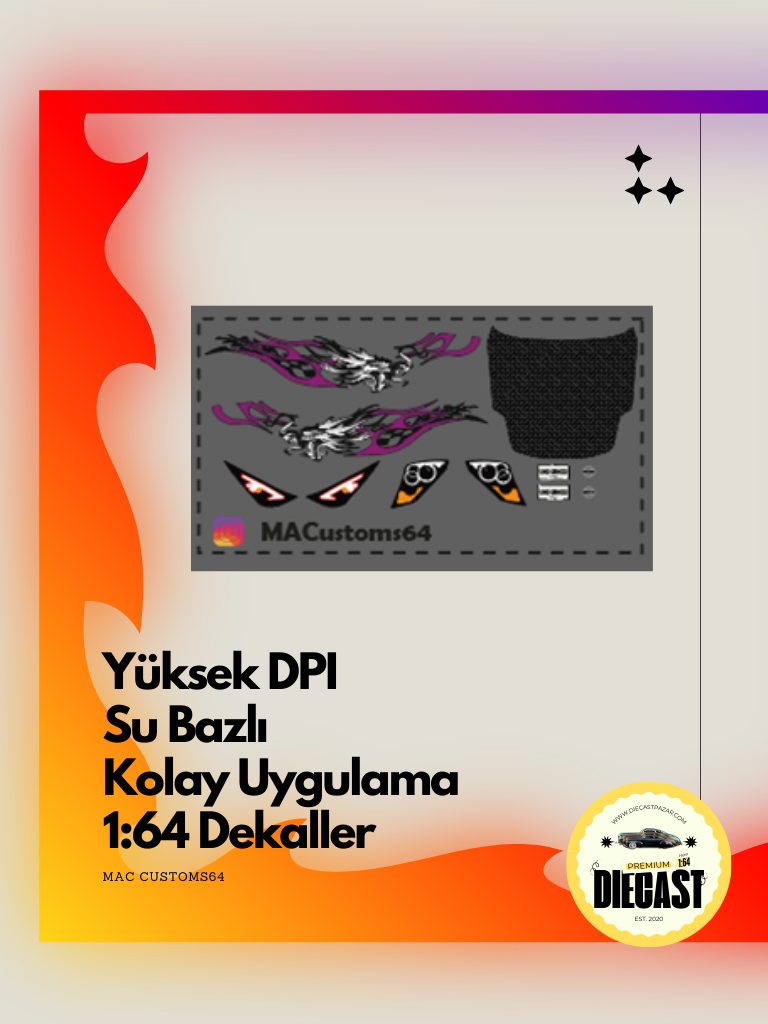 Mac Su Bazlı Dekal UNDRGRND2 350Z