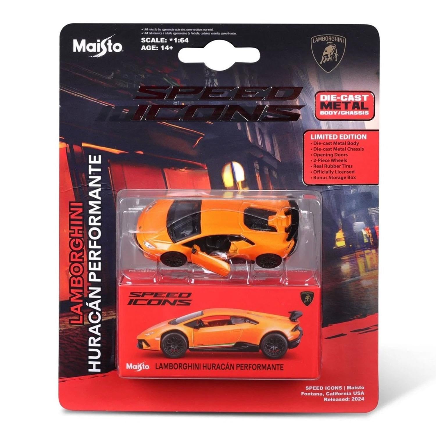 Maisto Speed Icons - Lamborghini Huracan Performante Turuncu