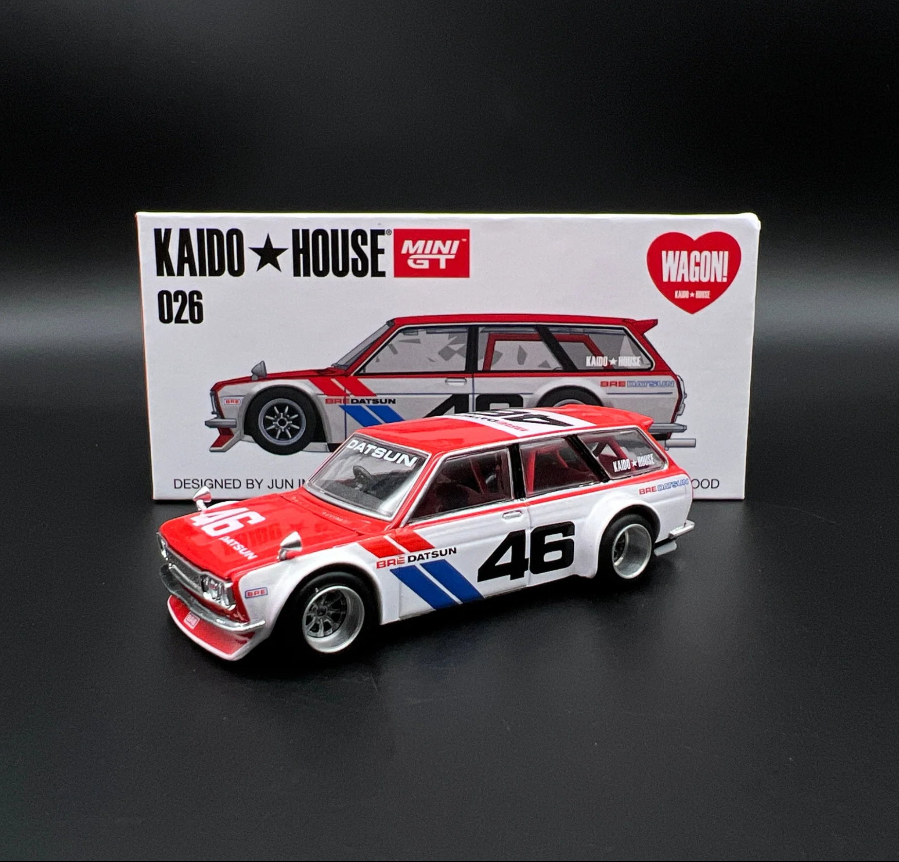 Mini GT Kaido House Datsun 510 Wagon BRE #46 V1