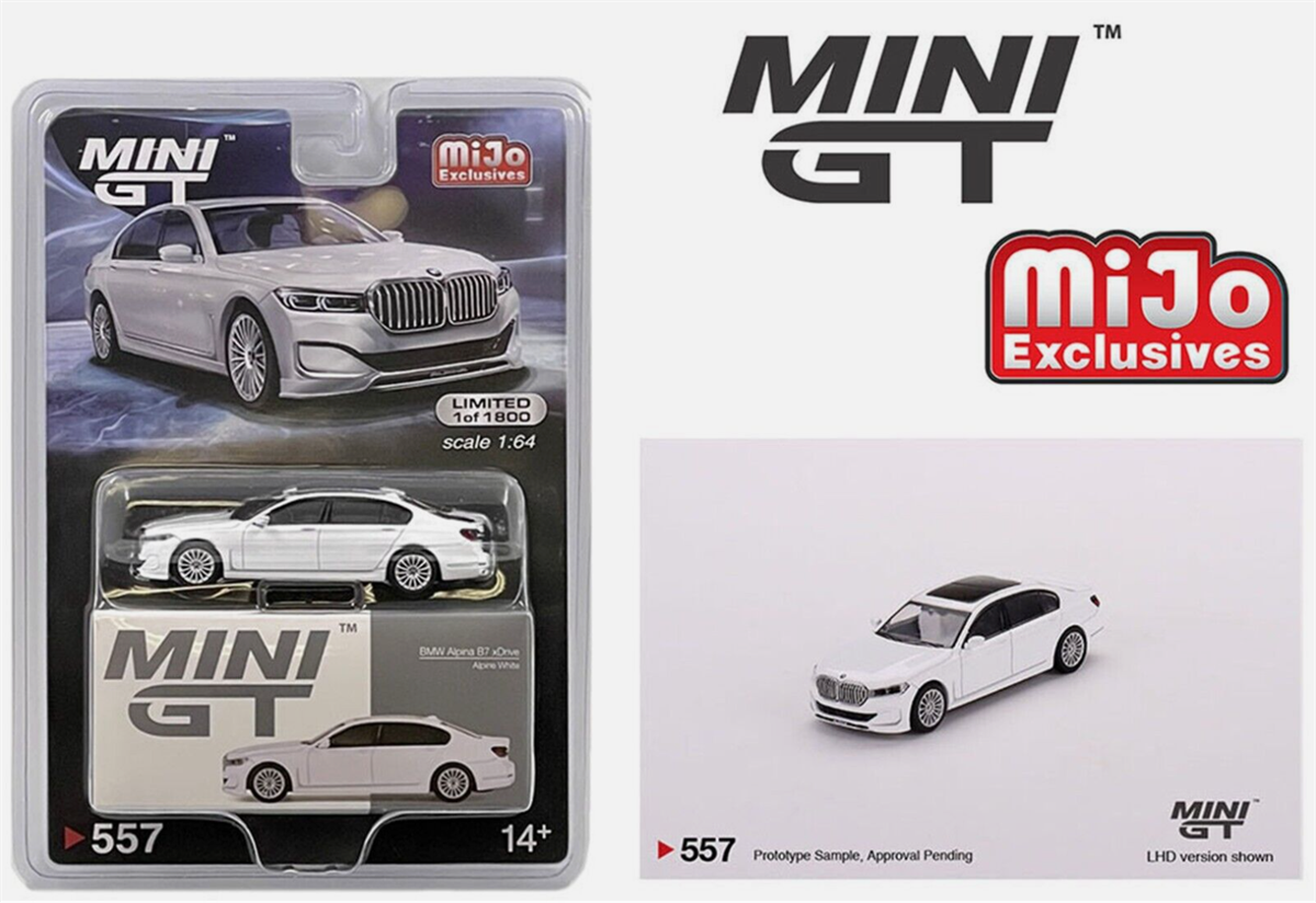 Mini GT Mijo Bmw Alpina B7 xDrive Alpine White Lhd