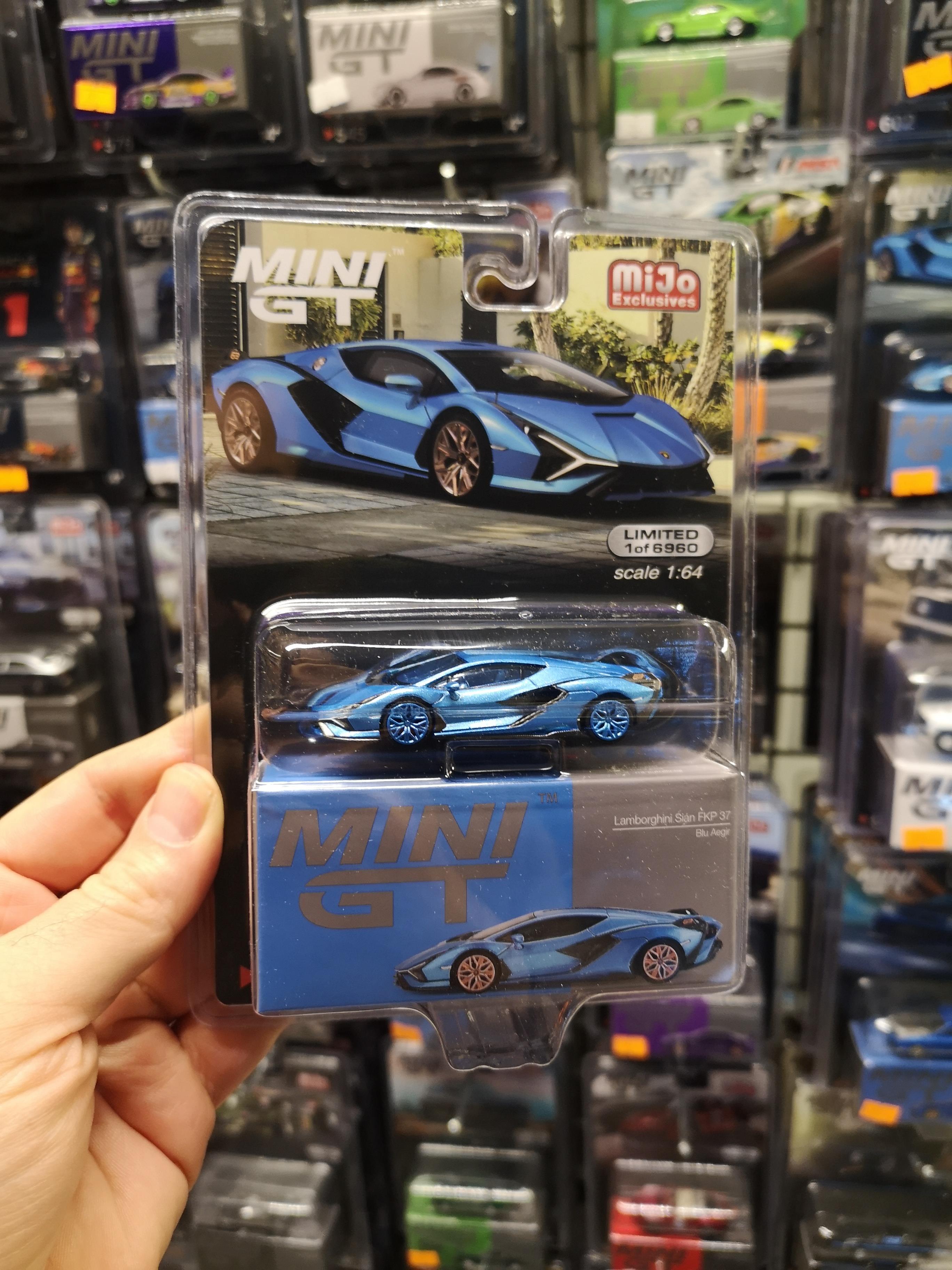 Mini GT Mijo Lamborghini Sian FKP 37 Blu Aegir lhd Chase