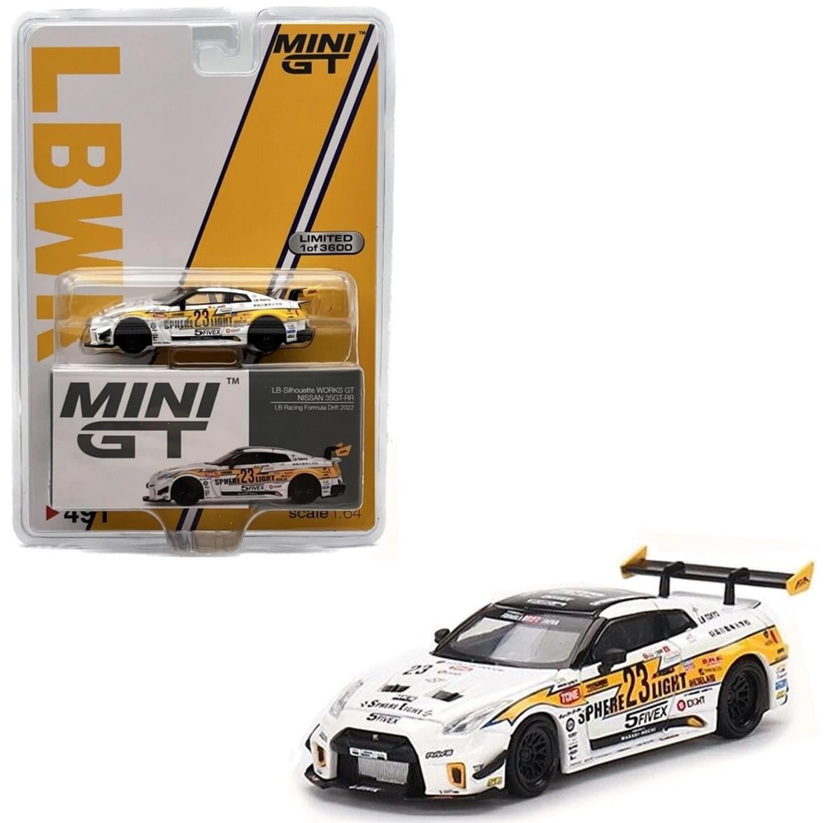 Mini GT Mijo LB-Silhouette Works GT Nissan 35GT-RR Ver.2 LB Racing Formula Drift 2022