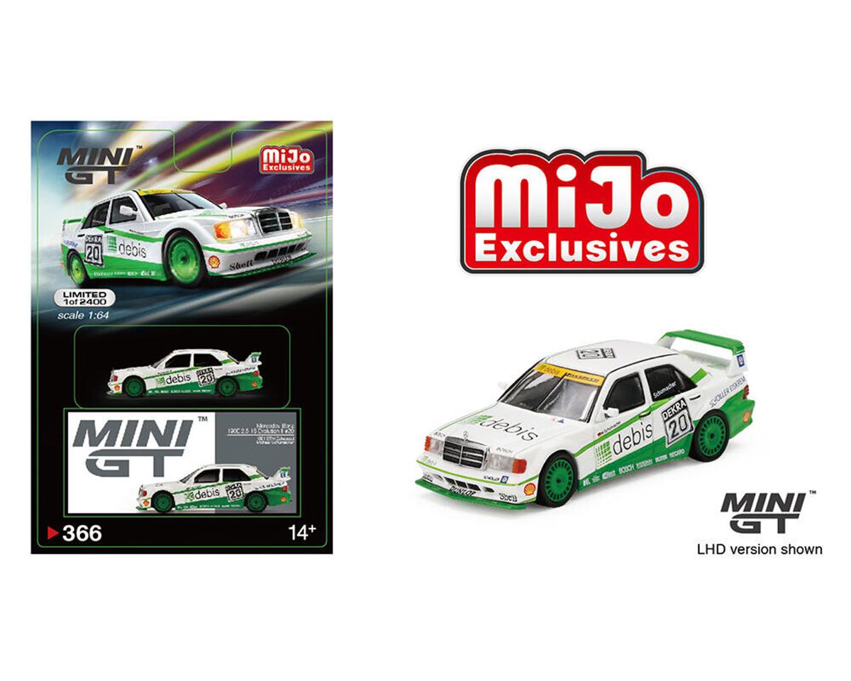 Mini GT Mijo Mercedes Benz 190E 2.5 16 Evolution II 1991 DTM Zakspeed #20 Michael Schumacher Lhd