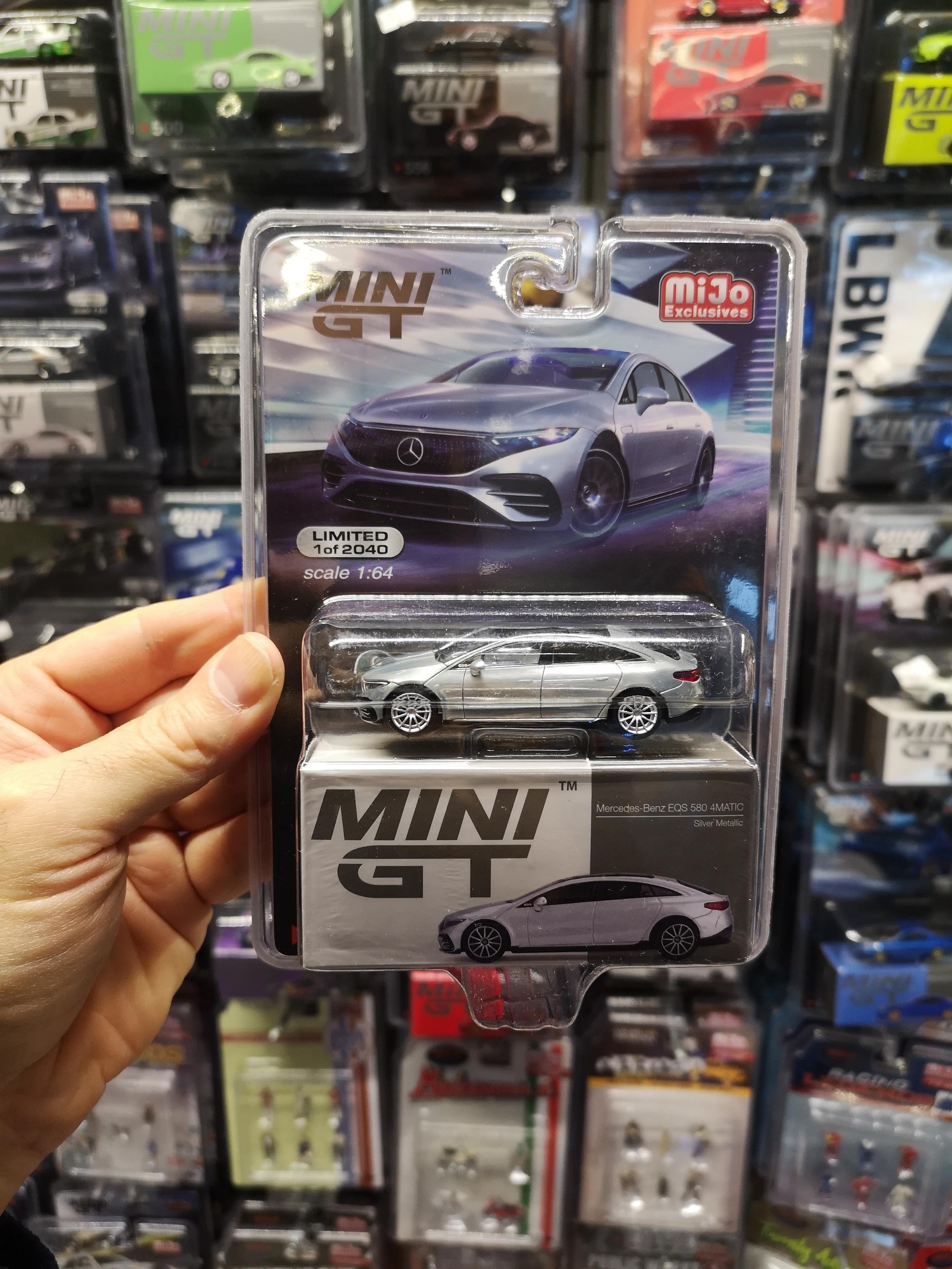 Mini GT Mijo Mercedes Benz EQS 580 4Matic Silver Metallic lhd
