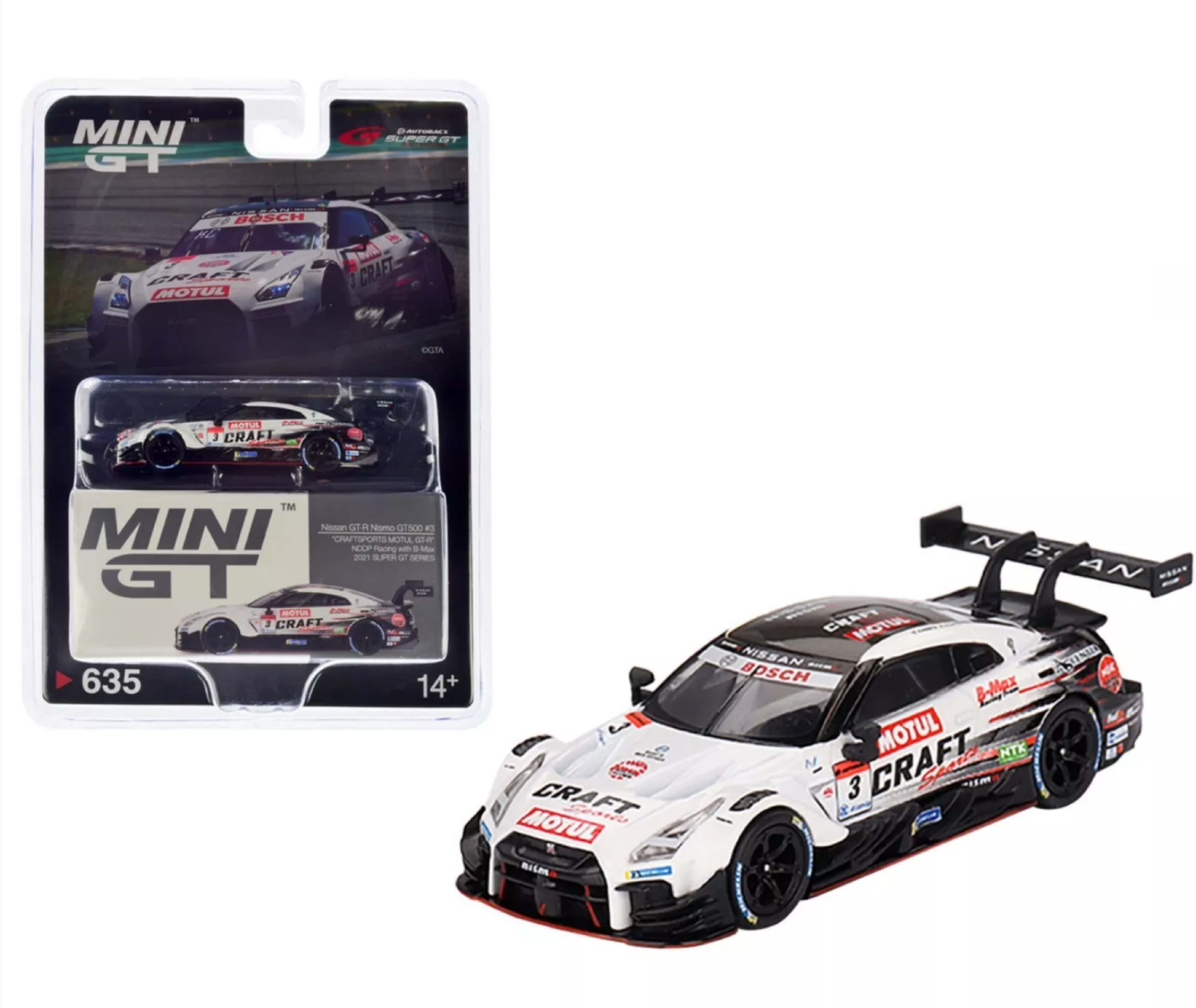 Mini GT Mijo Nissan GT-R Nismo GT500 #3 Craftsports Motul GT-R NDDP Racing with B-Max 2021 Super GT Series